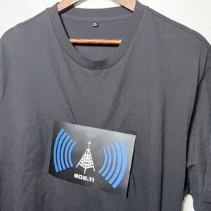 Think Geek 802.11 Wi-Fi Detector Light Up Shirt Black XL IT Tech Geeky Tee